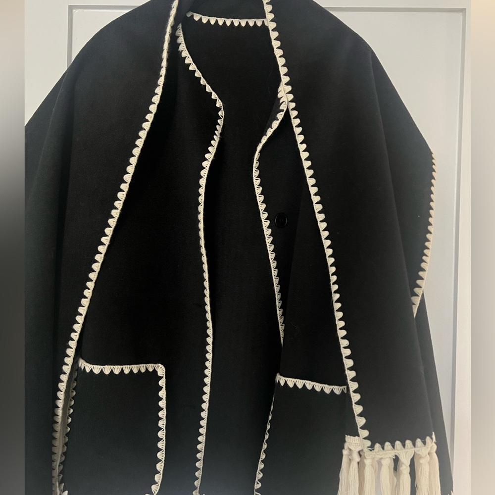 Black Wool Jacket - image 5